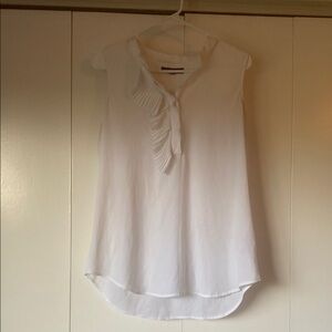 Banana Republic Pink Sleeveless Tie Front Polo Blouse